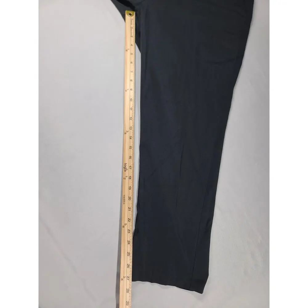 Golf Pro tourflat front 4 way stretch black pants Size 38x29 athleisure preppy